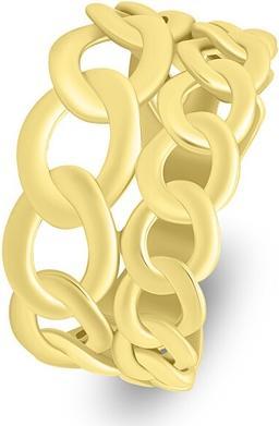 Brilio Silver - RI092Y gold-plated statement ring - Circuit: 50 mm (50, 925 Silber)