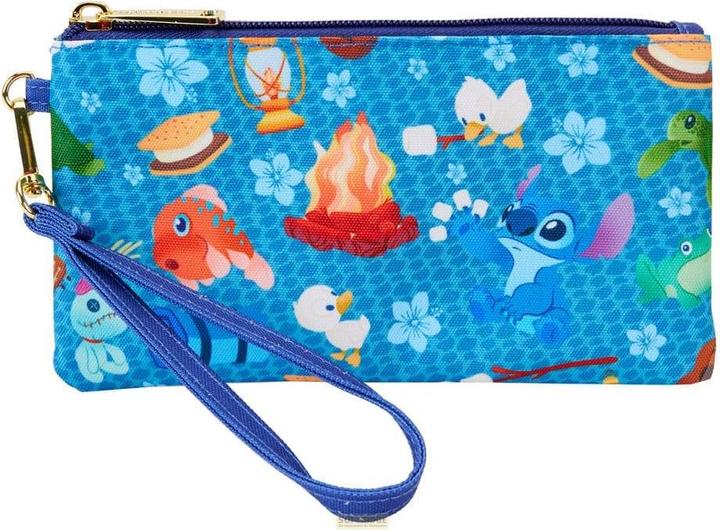 Produktbild Loungefly Disney by Geldbeutel Lilo & Stitch Camping Cuties AOP Wristlet
