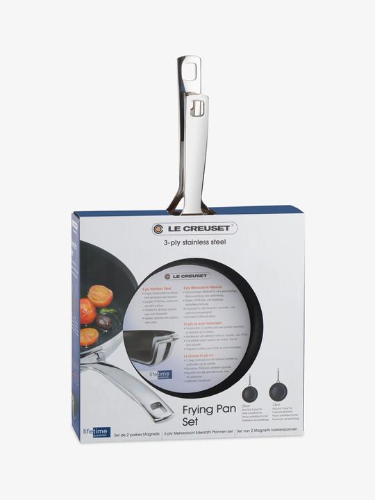 Immagine prodotto Le Creuset Set di padelle 2 pezzi. (24 cm, Set di pentole e padelle da cucina, Acciaio inossidabile)