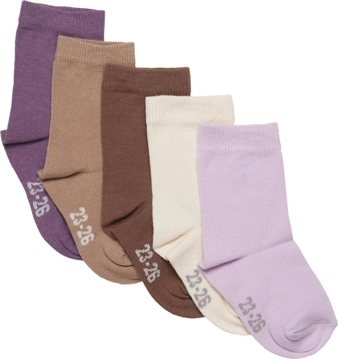 Image du produit Minymo Chaussettes Uni Lot de 5 Very Grape Gr. 15/18 (Pack de 5, 15 - 18)