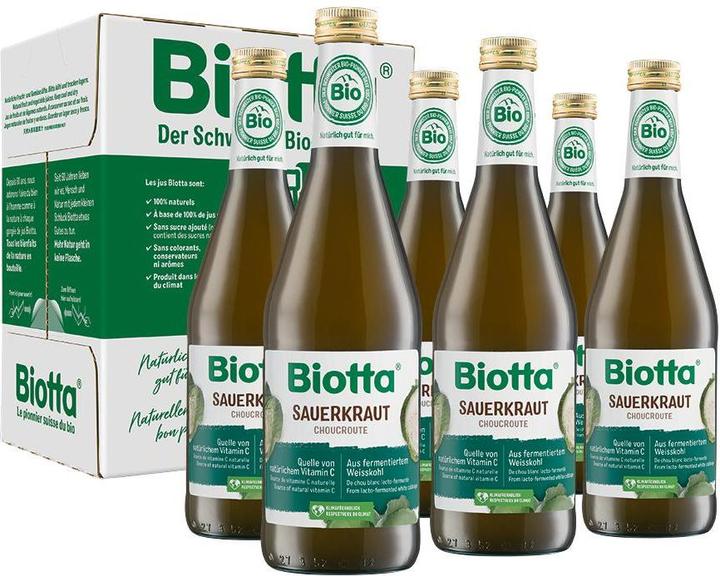 Immagine prodotto Biotta Succhi di frutta Crauti Biologici 6 x 0,5 l (6 x 50 cl)