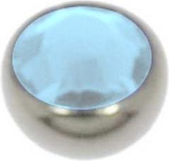Image du produit Bijouteria 1.2mm Titane élément de piercing (Cristal Swarovski, Titane)