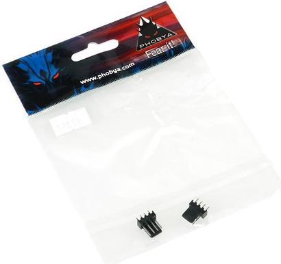 Image du produit Phobya Connecteur d'alimentation du ventilateur 4Pin PWM mâle, 2 pièces