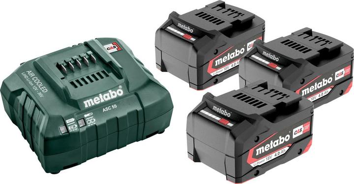 Image du produit Metabo Kit de base 3 x 4.0 Ah (18 V)