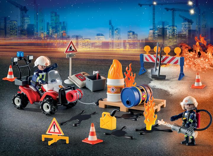 Produktbild Playmobil Feuerwehreinsatz auf der Baustelle (9486)
