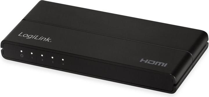 Produktbild LogiLink HD0037 HDMI Splitter 1x4-Port, 4K/60 Hz, HDCP, HDR, CEC, downscaler