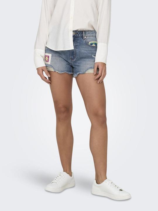 Immagine prodotto Only ONLZUMA Hohe Taille Normal geschnitten Jeans-Shorts Jeans-Shorts (XS)