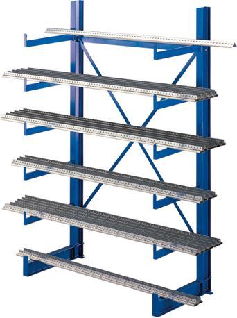 Produktbild Schulte Lagertechnik K 1000 Kragarm-Grundregal 2 Ständer - 1-seitig