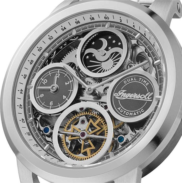 Immagine prodotto Ingersoll 1892 Ingersoll I16002 Orologio da uomo The Arc Automatic 44mm 5ATM (Orologio scheletrato, 44 mm)