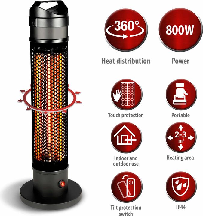 Produktbild Alpina Garden Infrarot-Heizung, FREISTEHEND (800 W)