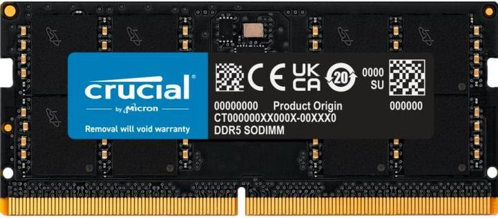 Image du produit Crucial SODIMM 32G (1X32G) DDR5-5600 *CT32G56C46S5T (1 x 32GB, 5600 MHz, RAM DDR5, SO-DIMM)