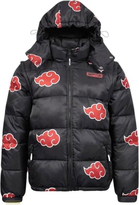 Naruto Puffer-Jacke Akatsuki Rot Grösse XXXL (3XL)