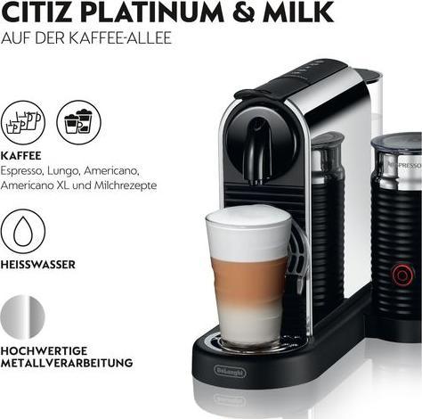 Produktbild De'Longhi Nespresso CitiZ Platinum&Milk (NESPRESSO Original)