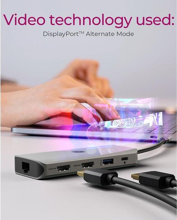 Immagine prodotto Icy Box IB-DK4012-CPD (USB-C, 3 Porti)