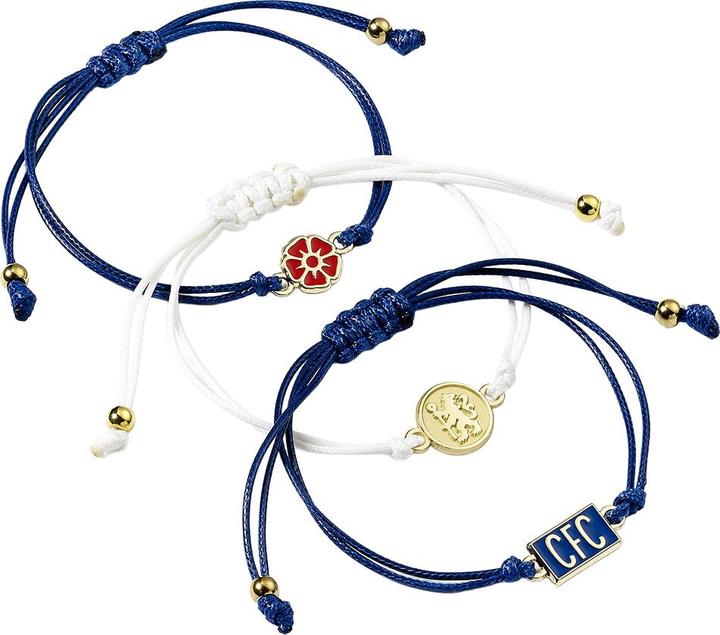 Chelsea FC Armband Freundschaft 3erPack (100% synthetisches Material)