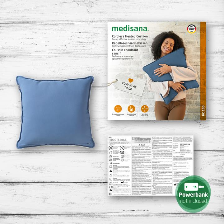 Actual product image Medisana HC 150 Interior Cushion Line blue (40 x 40 cm)