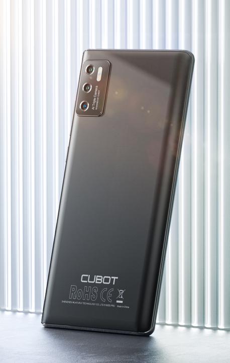 Actual product image Cubot P50 (Dual Sim - 6.217", 128 GB, 6 GO RAM) Black (128 GB, Black, 6.20", Hybrid Dual SIM, 12 Mpx)
