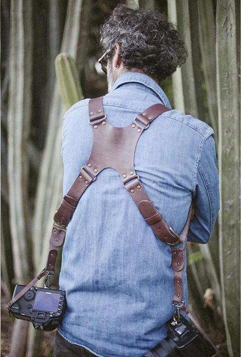 Actual product image Bronkey Berlin Dual-Leder-Kameragurt, braun