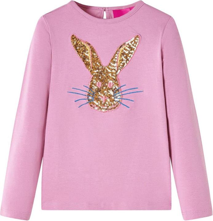 Produktbild VidaXL Kinder-Langarmshirt Dunkelrosa 116,Material: 95 % Baumwolle (116)