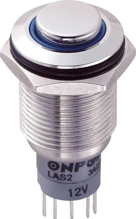 Produktbild Tru Components 701834 LAS2GQH-11ZE/B/12V/S/P Vandalismusgeschützter Druckschalte