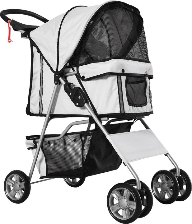 Produktbild PawHut Hundewagen mit Gitternetz (Hund, Faltbar)