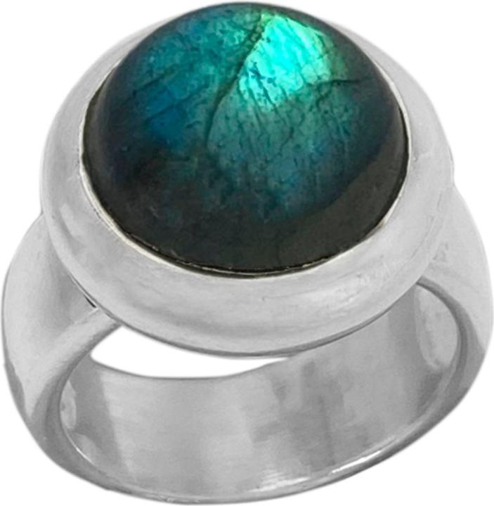 Actual product image Steinkult Sterling Silver Ring "Labradorite" (54, 925 Silver)