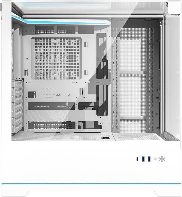 Actual product image Darkflash Tech Darkflash DY450 computer case without fans (white) (ITX, mATX, ATX)