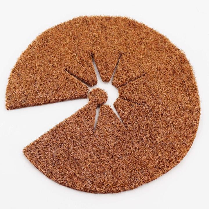 Image du produit Aquagart 4 Kokos Mulchscheiben 30cm Kokofasermatte Kokosfaser Pflanzenschutzmatte Kokos