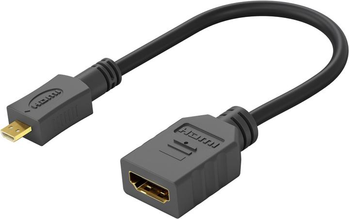 Goobay Micro HDMI D – HDMI Buchse (0.15 m, HDMI)