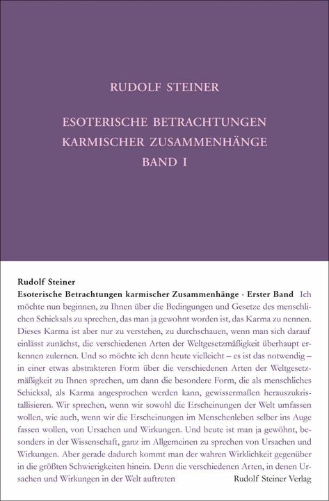Image du produit Esoterische Betrachtungen karmischer Zusammenhänge (Allemand, Rudolf Steiner, 2020)