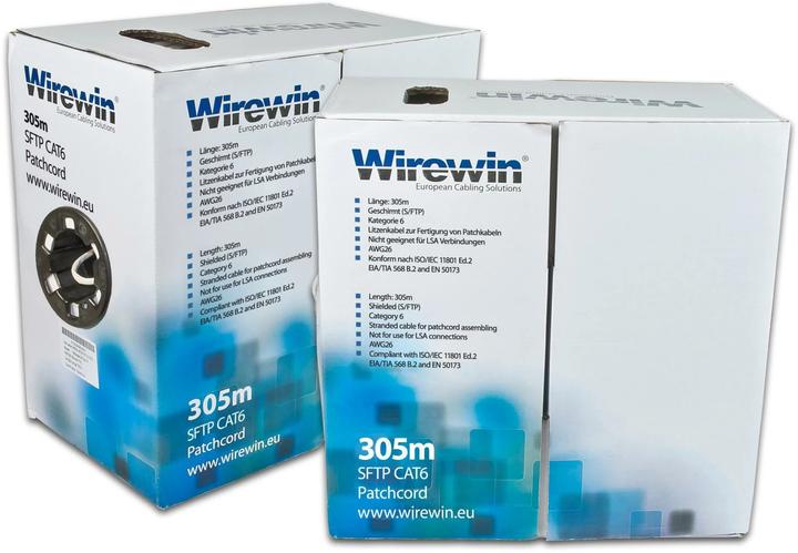 Immagine prodotto Wirewin Cavo patch (S/FTP, CAT6, 305 m)