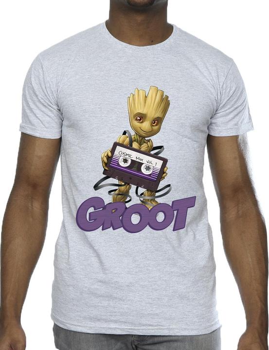 Actual product image Guardians of the Galaxy Mens Groot Casette T-Shirt (S)