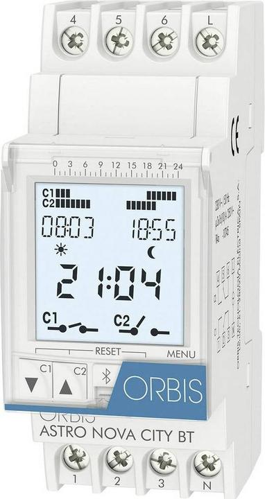 Actual product image Orbis DIN rail timer ASTRO NOVA CITY 230 V