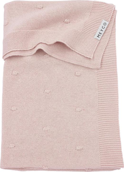 Produktbild Meyco Babydecke gross Mini Knots - soft pink - 100x150cm (100 x 150 cm)