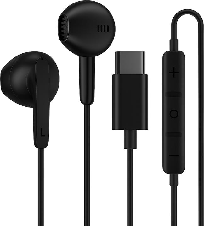 Produktbild PowerGuard USB-C Headset In-Ear Kopfhörer mit Mikrofon & Lautstärkeregler