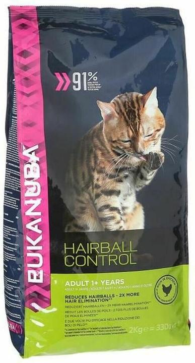 Eukanuba Hairball Control 1+ Adult 2kg (Adult, 1 pcs., 2000 g)