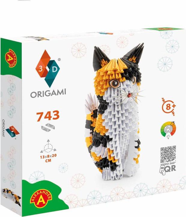 Actual product image Alexander Origami 3D cat