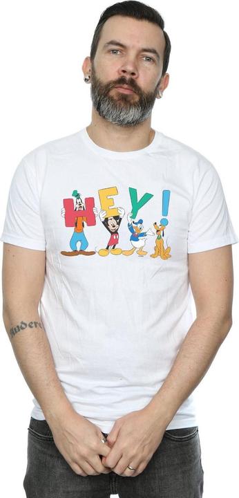 Immagine prodotto Disney Mickey Mouse Friends Hey Maglietta Uomo (XL)