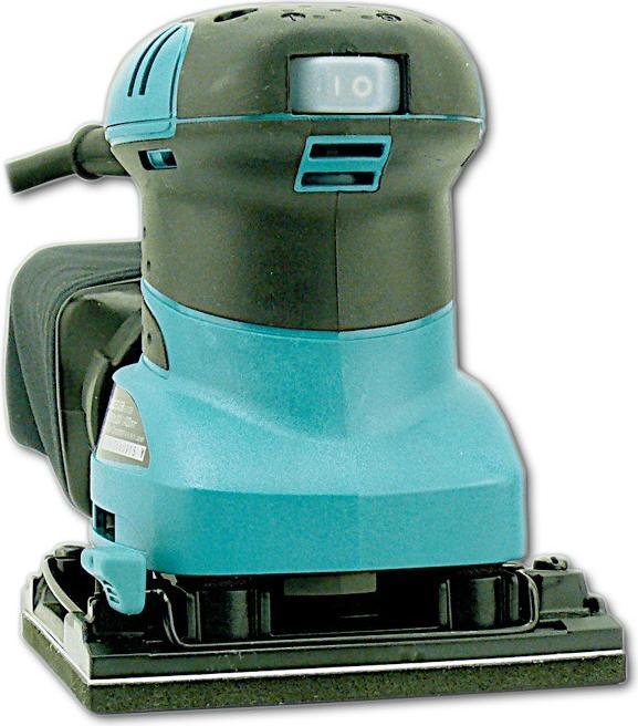 Actual product image Makita BO4556K Vibratory sander, 200 W, 114 x 140 mm, paper dust bag, 14000 min-1, Velcro fastener, 1 (Sander, 200 W)