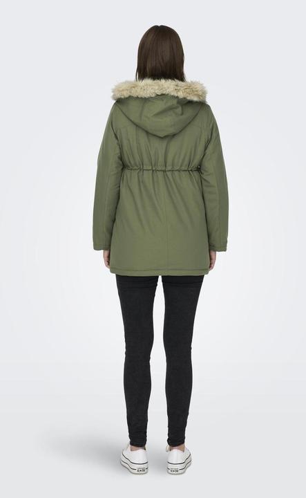 Actual product image Only Maternity Hood with detachable faux fur trim Maternity parka Long parka (XS)