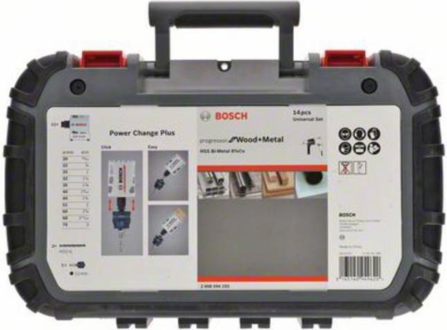 Immagine prodotto Bosch Professional Zubehör Set di seghe a tazza Progressor (20 mm, 22 mm, 25 mm, 32 mm, 35 mm, 40 mm, 44 mm, 76 mm, 60 mm, 68 mm, 51 mm)