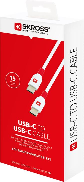 Produktbild Skross USB Kabel USB-C to USB-C Cable 2.0, Braiding, 1,20m space gray (1.20 m, USB 2.0, 36 W)