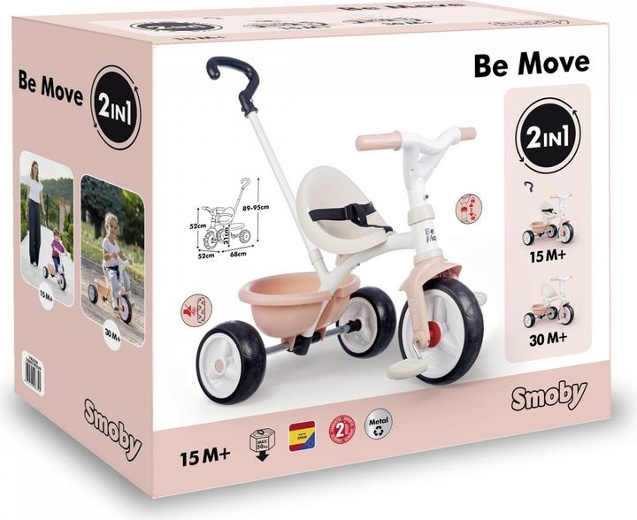 Actual product image Smoby Be Move Tricycle Pink