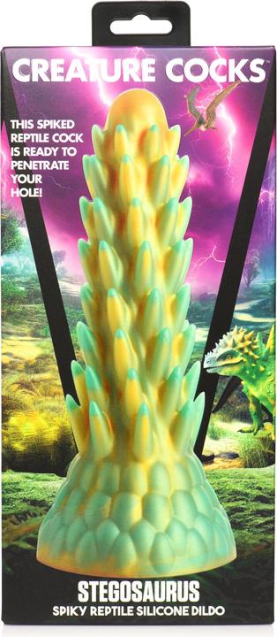 Produktbild Creature Cocks Stegosaurus - Spiky Reptile Silicone Dildo