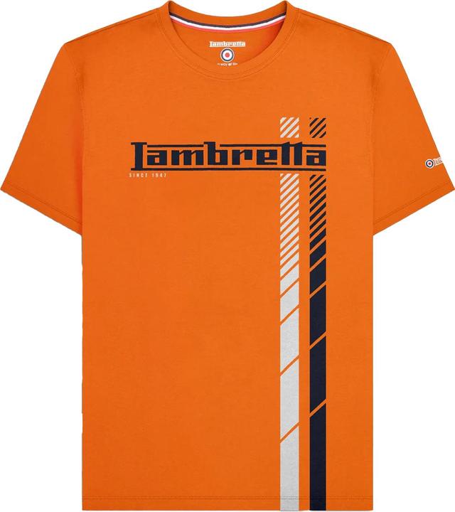 Actual product image Lambretta Mens SS25 Racing Stripe T-Shirt (M)