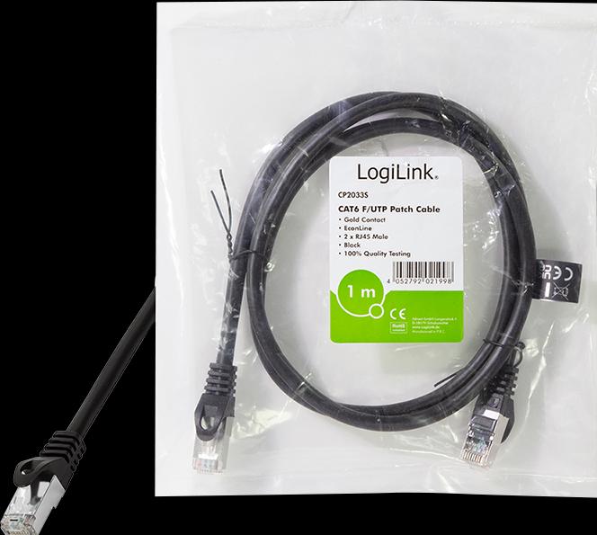 Produktbild LogiLink Netzwerkkabel (F/UTP, CAT6, 3 m)