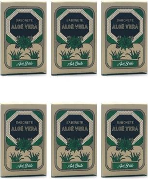 Ach Brito Aloe Vera Care Essential Soap 90g - Pack of 6 (Handseife Nachfüllpackung)