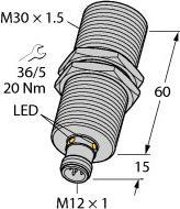 Image du produit Turck Capteur à ultrasons Détecteur de réflexion RU300U-M30E-LI8X2-H1151