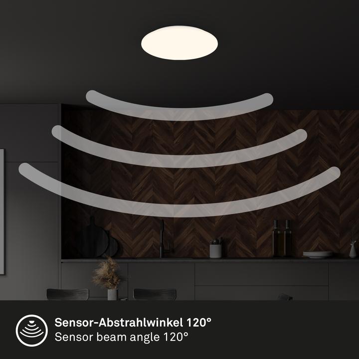 Actual product image Briloner LED Deckenleuchte,Sensor,weiss, LED/24W (2600 lm)