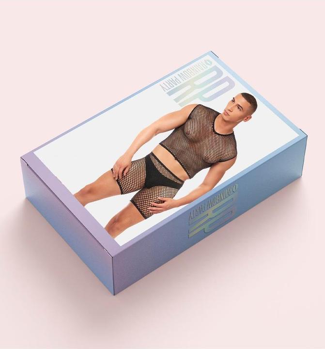 Produktbild René Rofé NetBula Dreiteiliges Set Schwarz (L, XL)